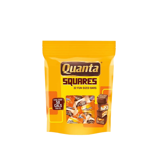 Quanta squares mini milk chocolate 344 gm