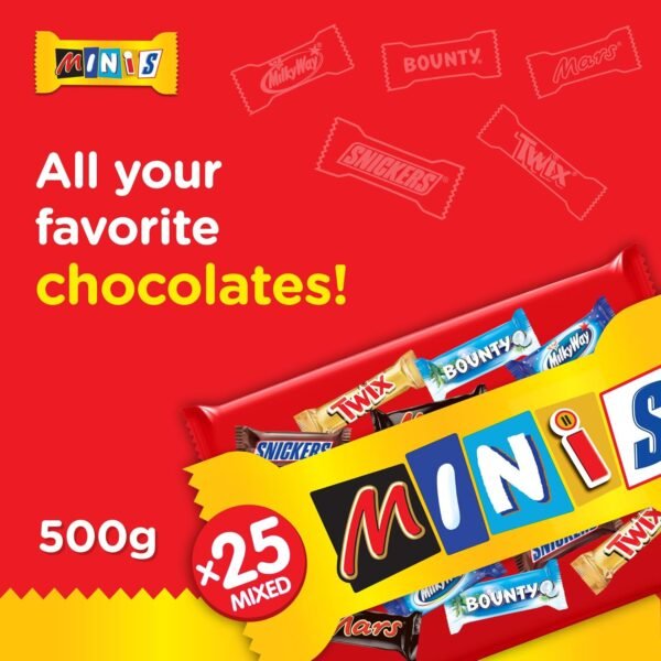 Mini chocolate bars 500g