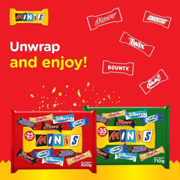 Mini chocolate bars 500g